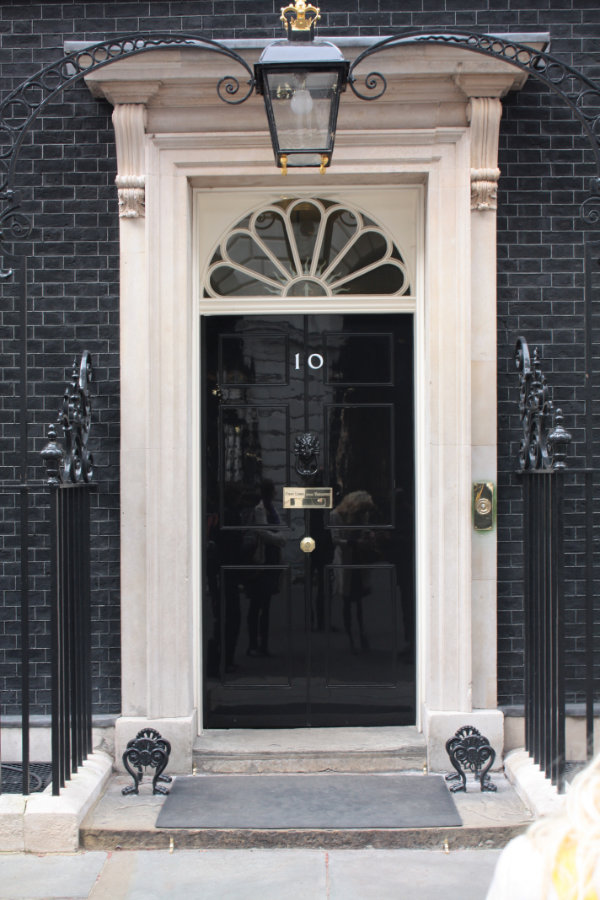 L'entrée du 10 Downing Street